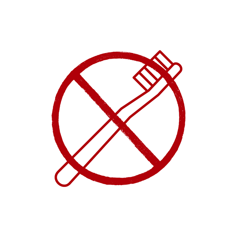No Brushing Required